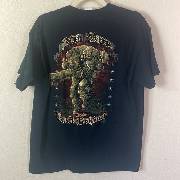 Bundle of military T-shirts-No One left behind & Never Forget 9-11-01 men’s L - Picture 12 of 16